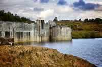 Dam Landscape Ayrshire Scotland.